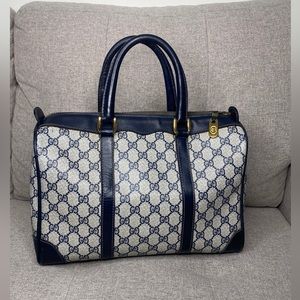 Authentic Gucci Monogram Boston Handbag